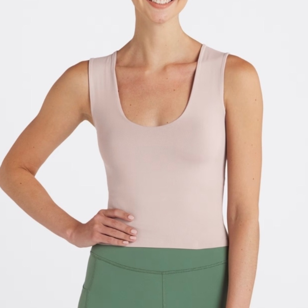 Free People Taupe Clean Lines Muscle Cami